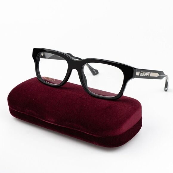 Gucci Men Eyeglasses Black Square GG1731O 001 BRAND NEW - Picture 9 of 11